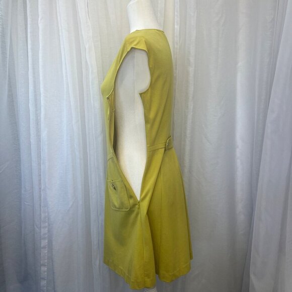 Ted Baker London Dress Olive Lime Color Size 2 Pull Over Style Career Casual - Picture 6 of 11